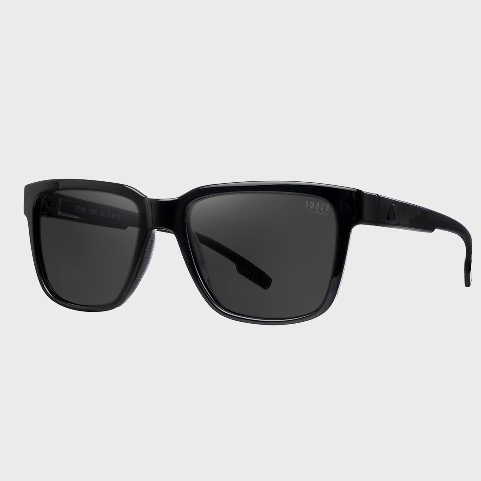 ANTEOJOS OMBAK VENAO NEGRO BRILLO GRIS POL - Cross the line