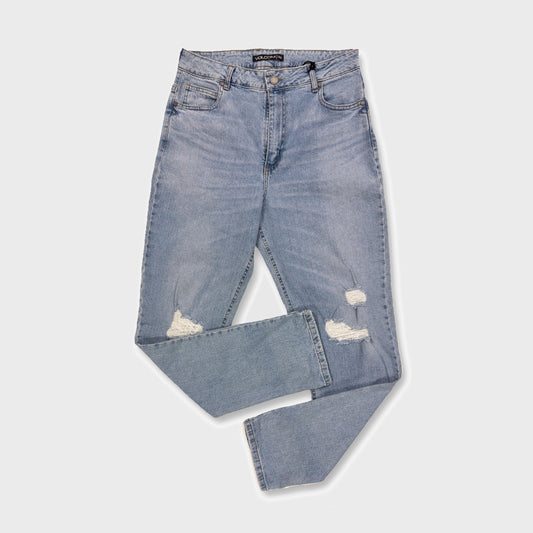 JEAN VOLCOM HI MOM VINTAGE BLUE