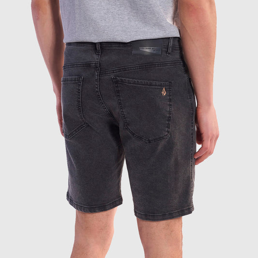 BERMUDA VOLCOM BLK WASH 17 PULG K2