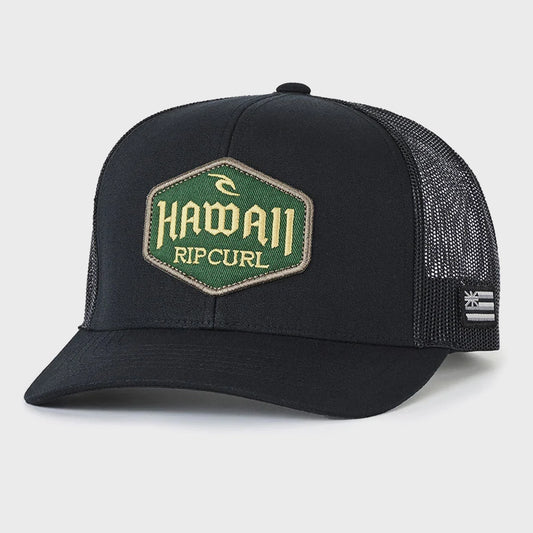 Gorra Rip Curl trucker Aloha State Lockup negra