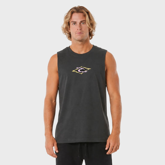 Remera Sin Mangas Rip Curl Loose Print Gris