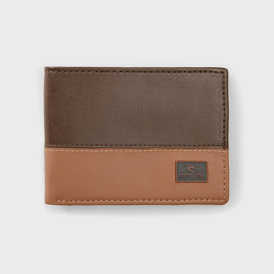 Billetera Rip Curl Slim Corp Marron Beige