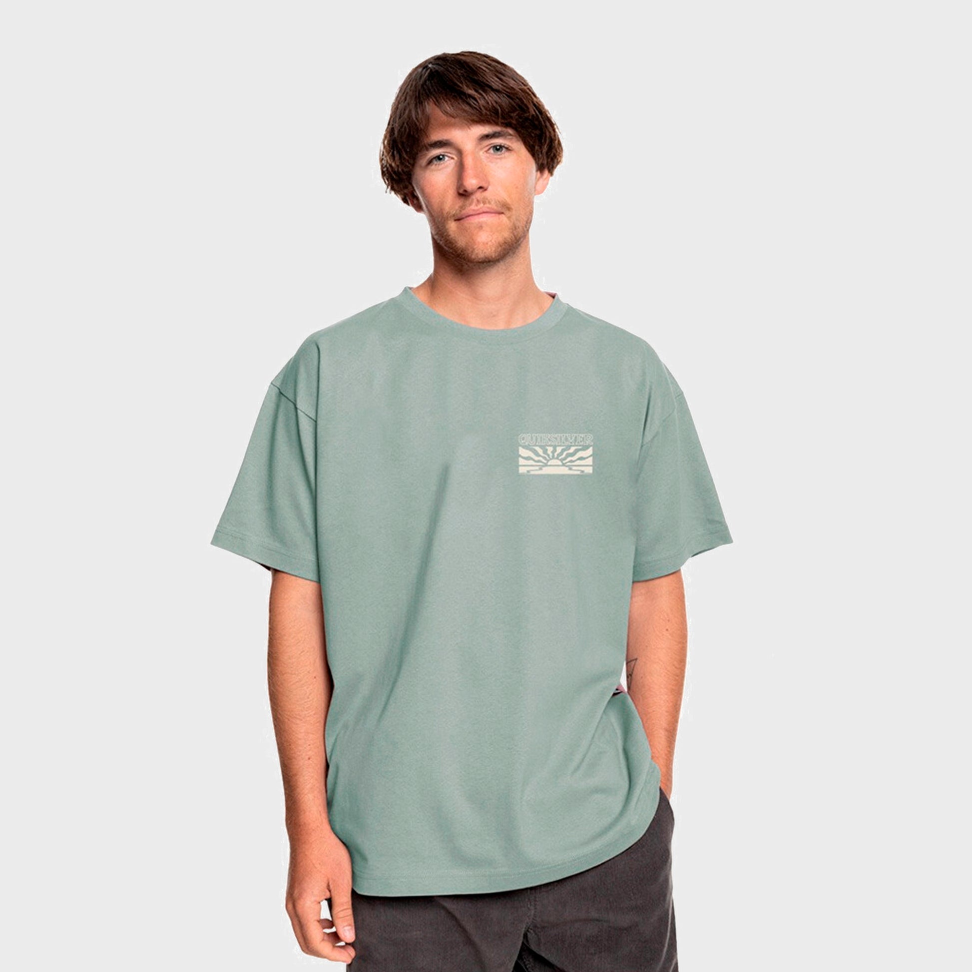 REMERA QUIKSILVER NULATO MINERAL GREEN - Cross the line