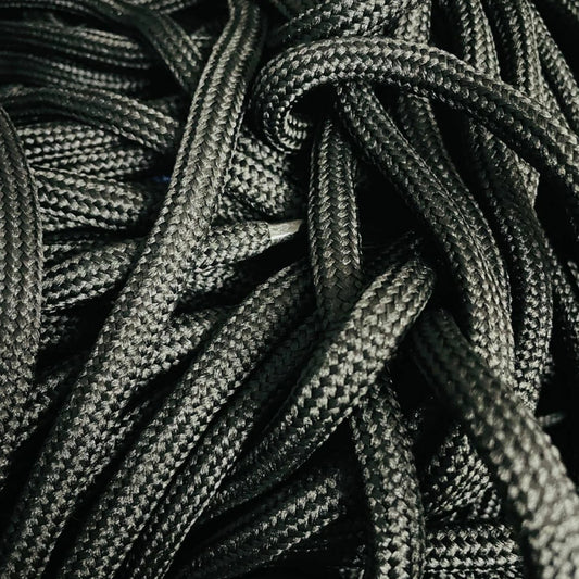 Cordones La Cordoneria Redondo Grueso W47 Negro 1,30