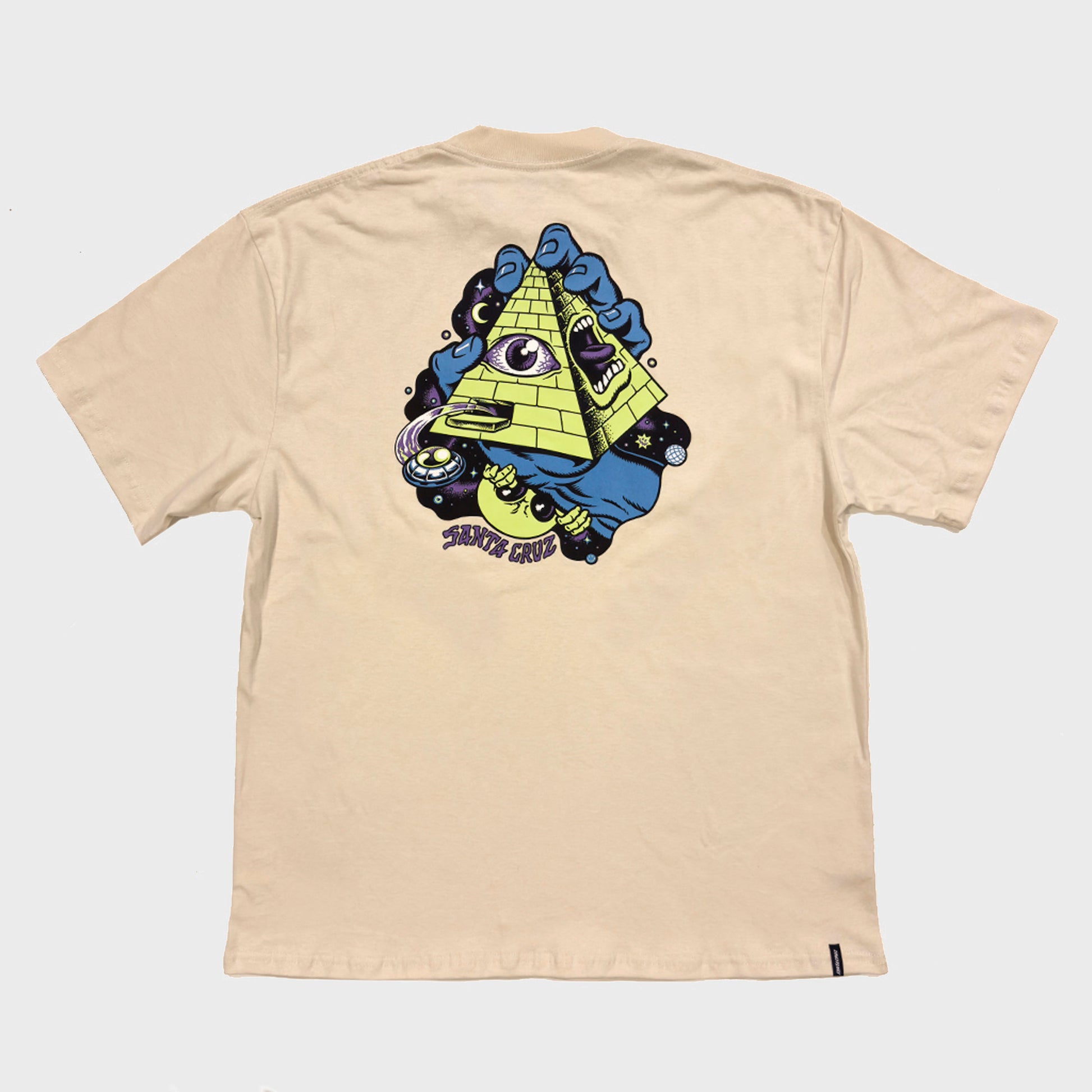 REMERA SANTA CRUZ RELAX OVER INVASION BEIGE - Cross the line