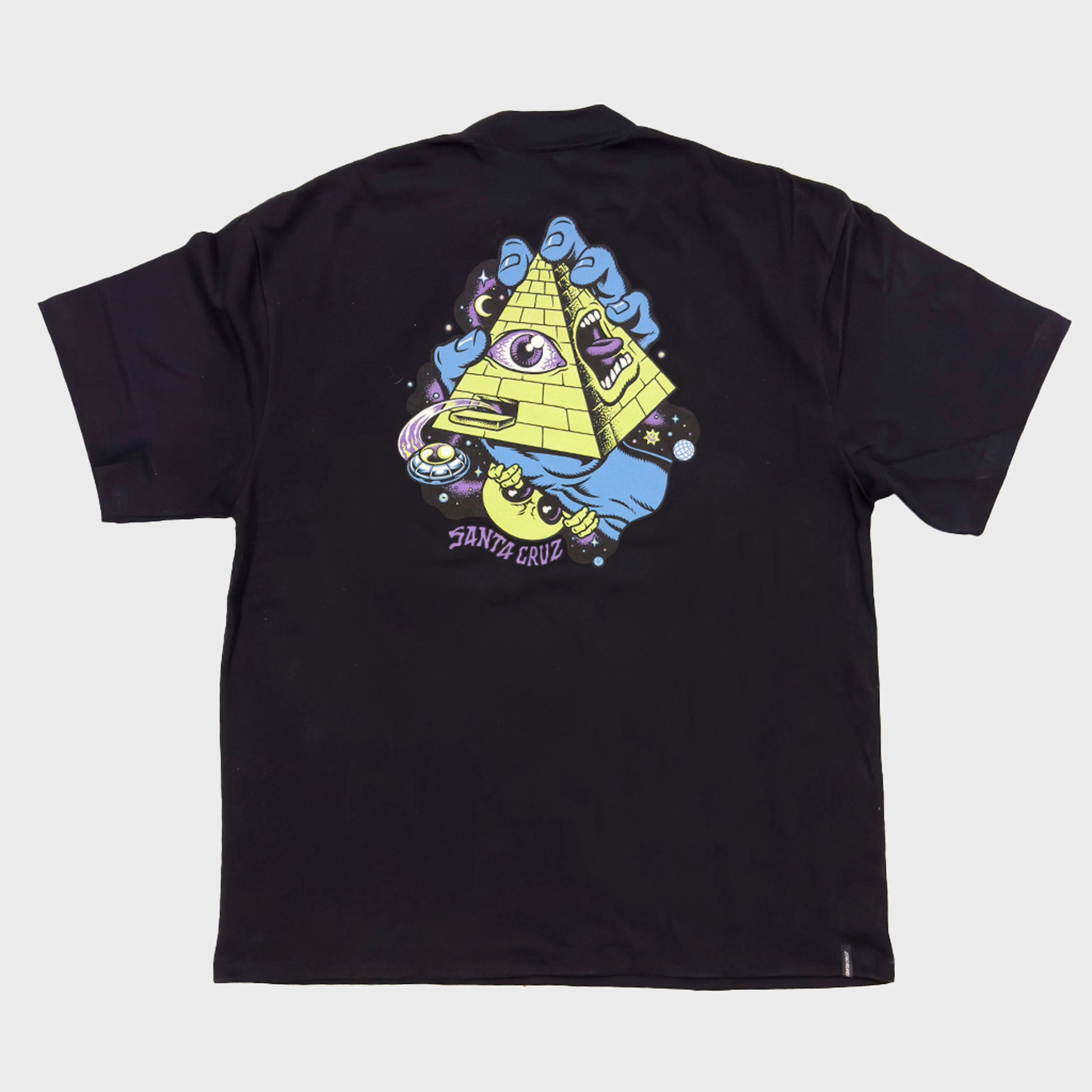 REMERA SANTA CRUZ RELAX OVER INVASION BLACK - Cross the line