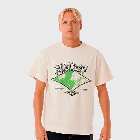 REMERA RIP CURL OVERSIZE/BOXY PROCESS WHITE