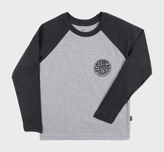 CAMISETA RIP CURL RANGLAN WETTIE BLACK J5