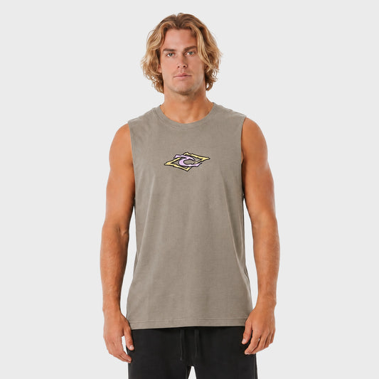Remera Sin Mangas Rip Curl Loose Print Marron