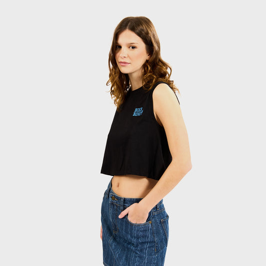 Musculosa Billabong Roadtrip tank negro para mujer