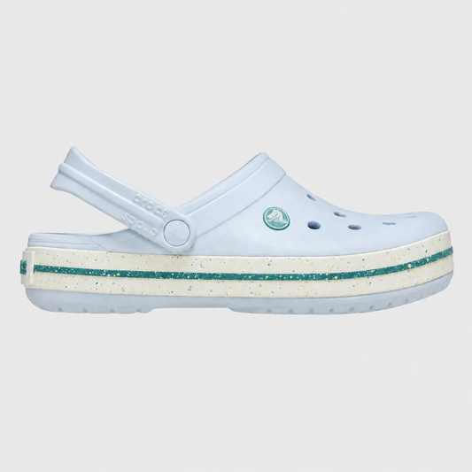 Zuecos Crocs Crocband Blue frost celeste/verde unisex