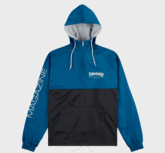 ANORAK THRASHER MAGAZINE BLACK NAVY