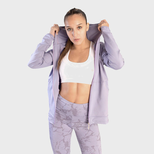 CAMPERA POLISAP FRIZADO APTITUD LILA