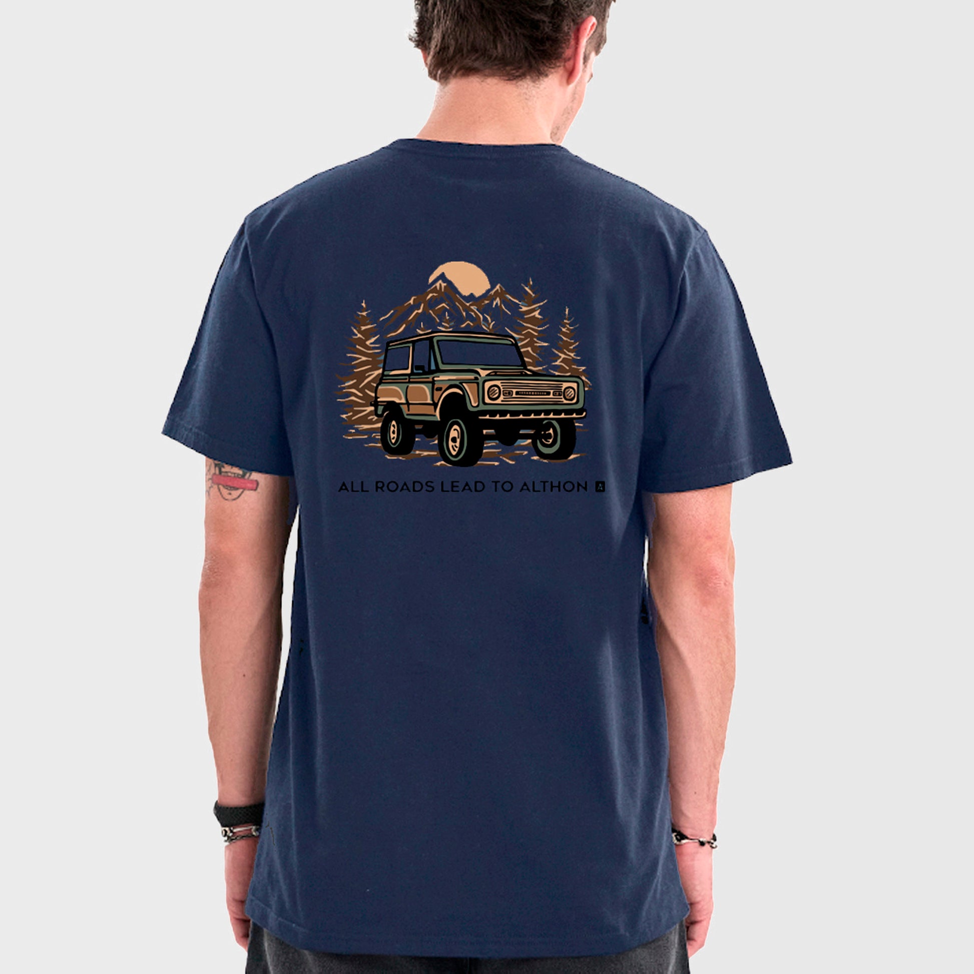 REMERA ALTHON ROADS CLASSIC TEE NAVY - Cross the line