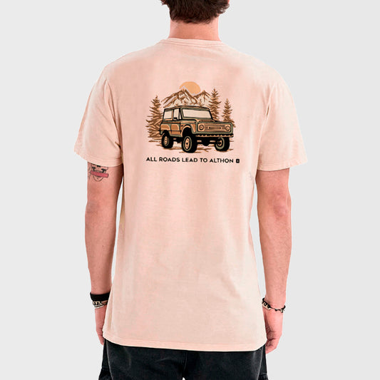 REMERA ALTHON ROADS CLASSIC TEE BEIGE - Cross the line