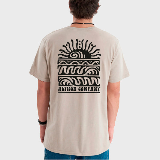 REMERA ALTHON SUNWAVES CLASSIC TEE BEIGE - Cross the line