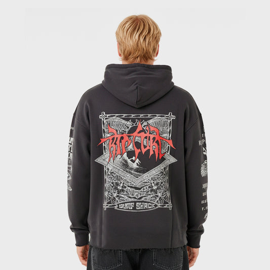 BUZO RIP CURL HOOD LOOSE PRINT BLACK