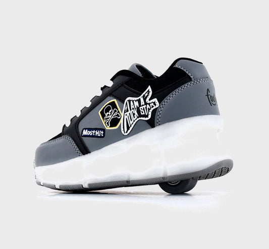 Footy Zapatillas Rock Niño Gris Urbano