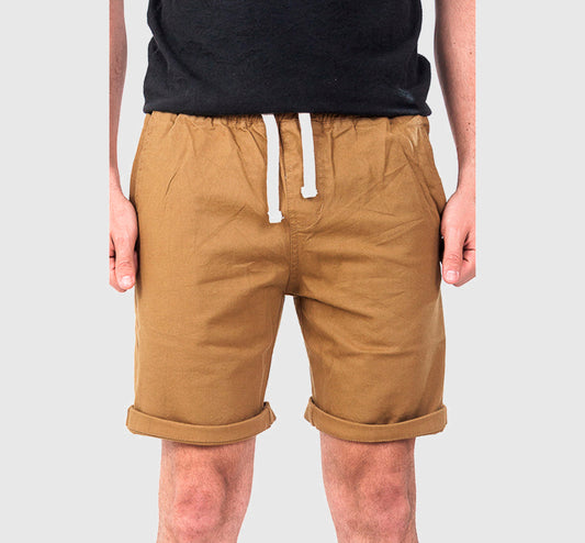 BERMUDA JOGGERS CHINO CAMEL