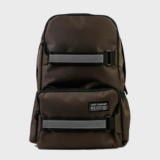 MOCHILA LOOP BENNY REFLECTIVA MARRON 27L