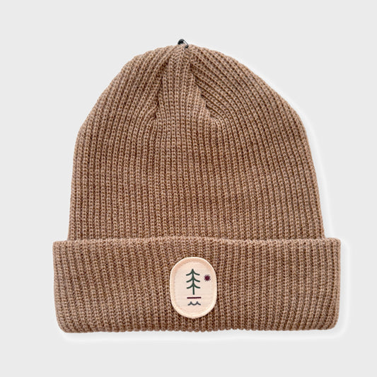 BEANIE TROWN PATCH ARBOL BROWN