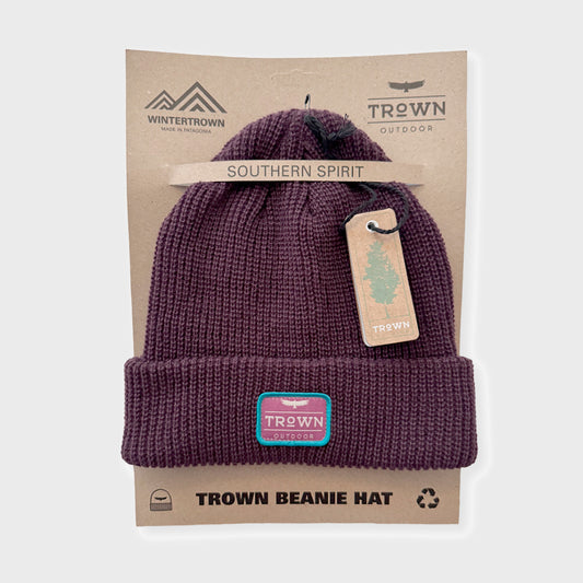 BEANIE TROWN PATCH TROWN WINE