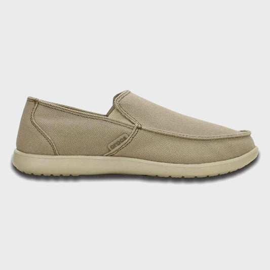 CROCS SANTA CRUZ CLEAN CUT LOAFER KHAKI COBBLESTONE CANVAS