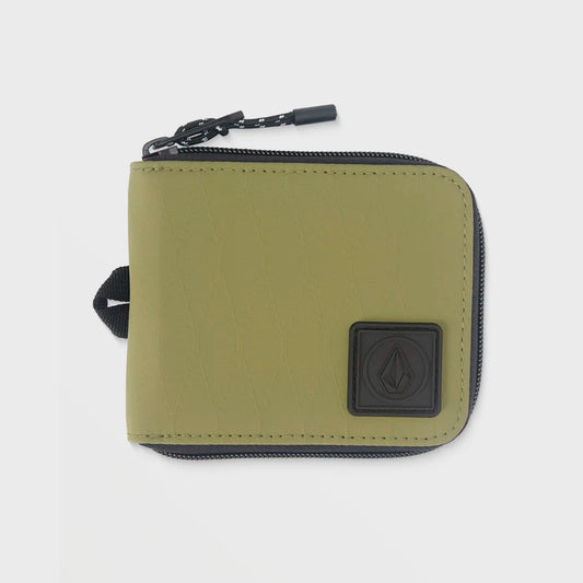 BILLETERA VOLCOM ZIP VENTURE GREEN