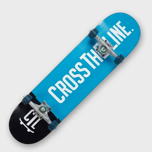 SKATE COMPLETO CROSS THE LINE BLUE 8.25