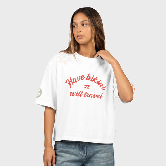 Remera Billabong Will Travel Boxy Tee Blanco