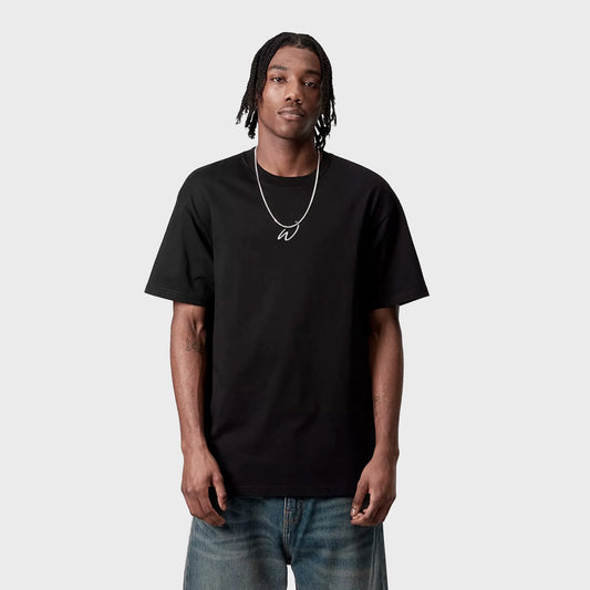 REMERA WAAT OVERSIZE HAND SCRIPT B/W