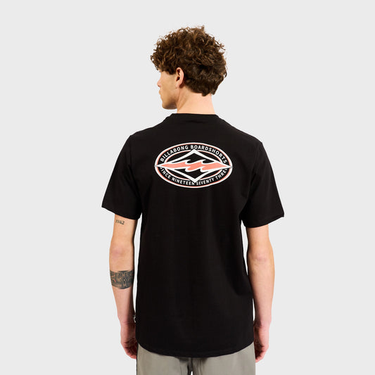Remera Billabong Diamond Vision Tee Negro Hombre