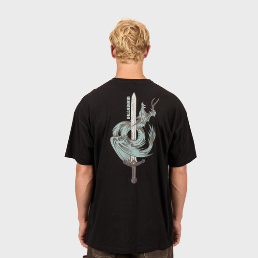 Remera Billabong Enter Over Tee Negro Hombre