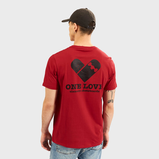 Remera Element One Love Tee Rojo Hombre