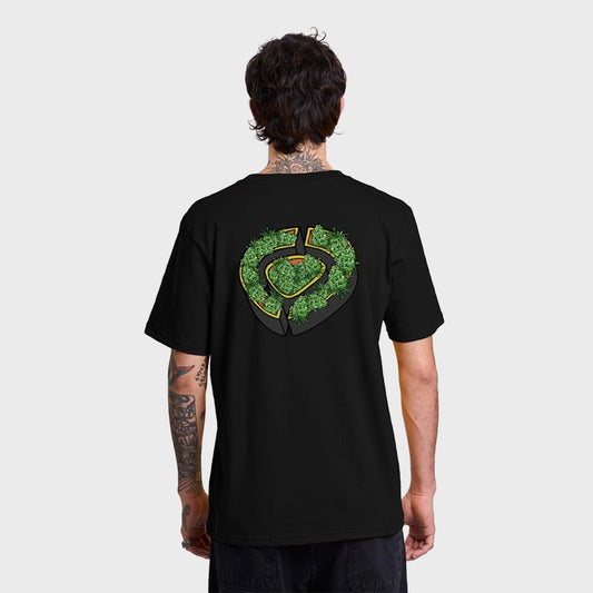 REMERA CIRCA WEED REGULAR ICON BLACK