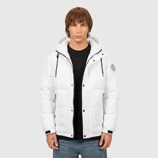 Campera CTL shelter puffer blanco para hombre