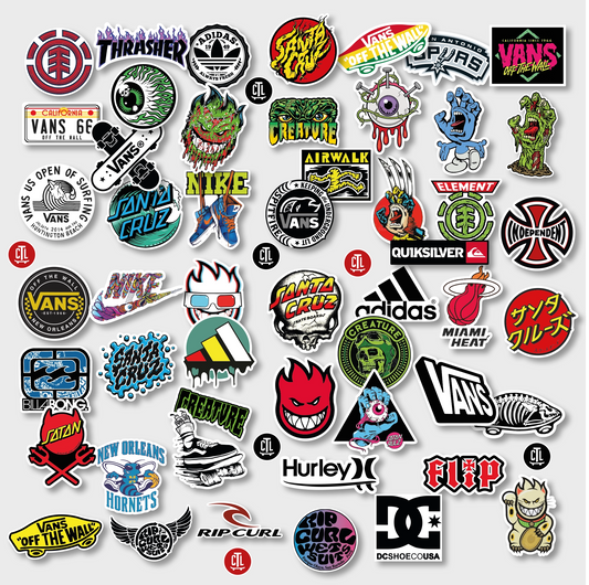 KIT DE CALCOS XL PACK X 50 u VINILO MATE