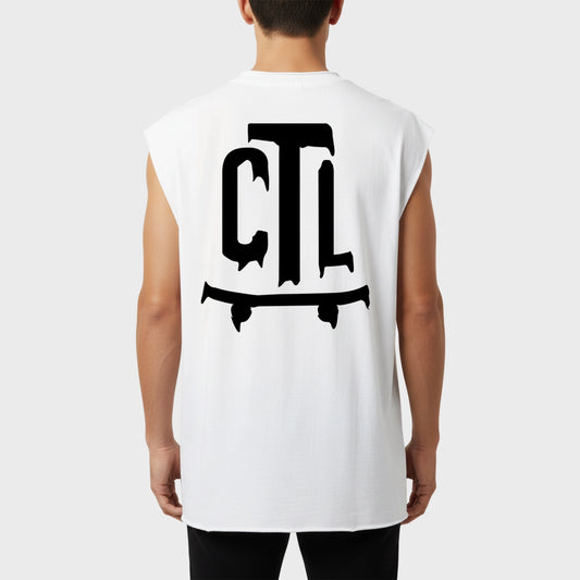 REMERA SIN MANGAS CTL DISSOLVE WHITE