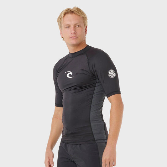 Remera Lycra Rip Curl Waves UV50 Negro