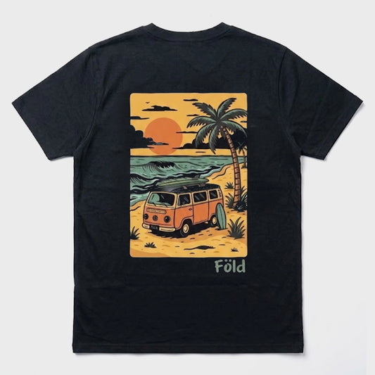 Remera Fold Combi Route Negro
