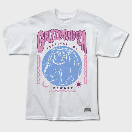 REMERA GRIZZLY GRIZZLY PALOOZA WHITE