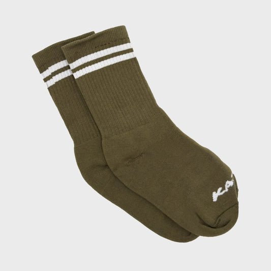 MEDIAS KAJU STRIPE OLIVE GREEN