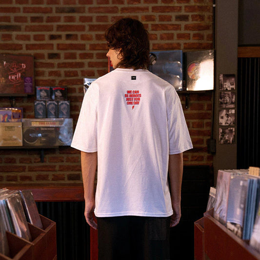 Remera Luxo David Bowie blanco unisex