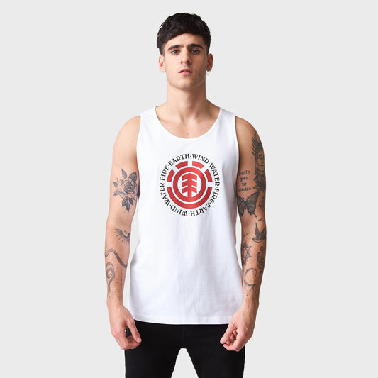 Musculosa element seal singlet blanco hombre
