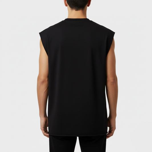 REMERA SIN MANGAS CTL PLAIN BLACK