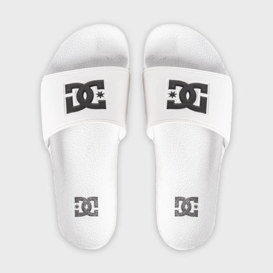 Ojotas Dc Must Slide Blanco Mujer