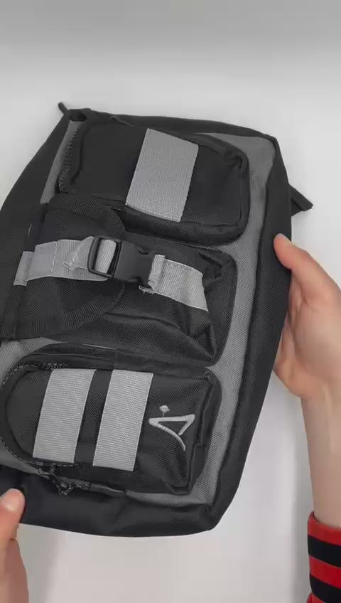 RIÑONERA ALTHON CARGO BLACK WAISTBAG