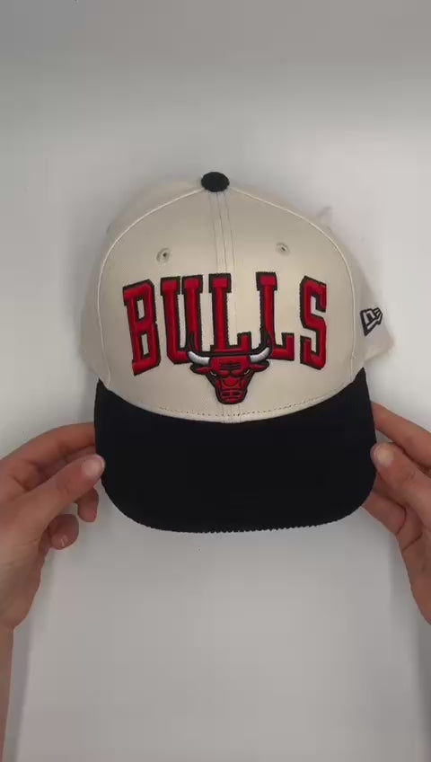 GORRA NEW ERA CHICAGO BULLS WHITE BLACK