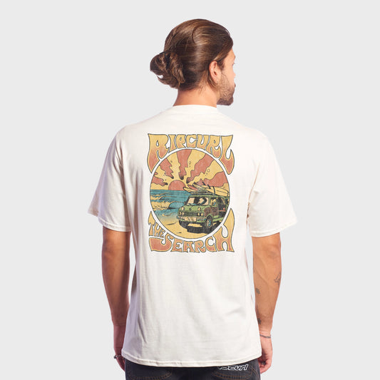 REMERA RIP CURL KEEP ON TRUCKING WHITE