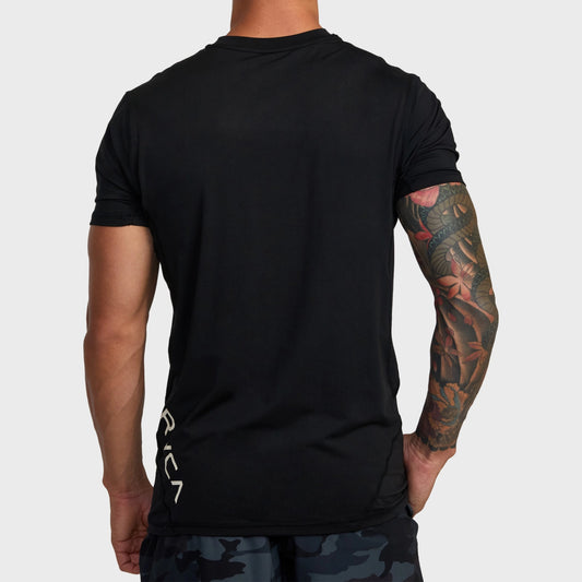 Remera Rvca Sport Vent Lycra negra